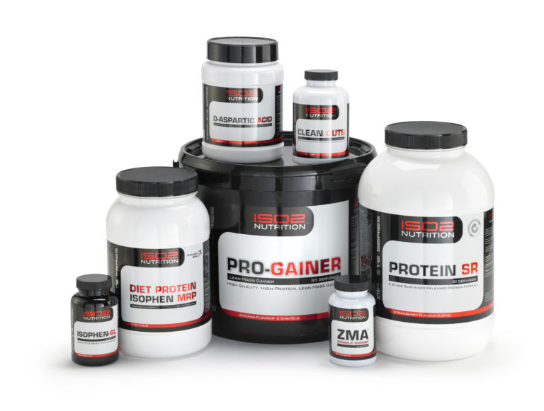Fitness supplement labels with matt laminate