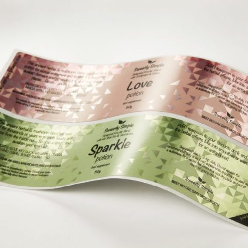 Spot varnished LoveSparkle Label