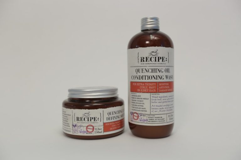 Male grooming product label on waterproof recycled PP