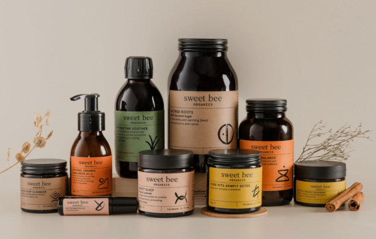 Wellness labels with gloss embossed logo