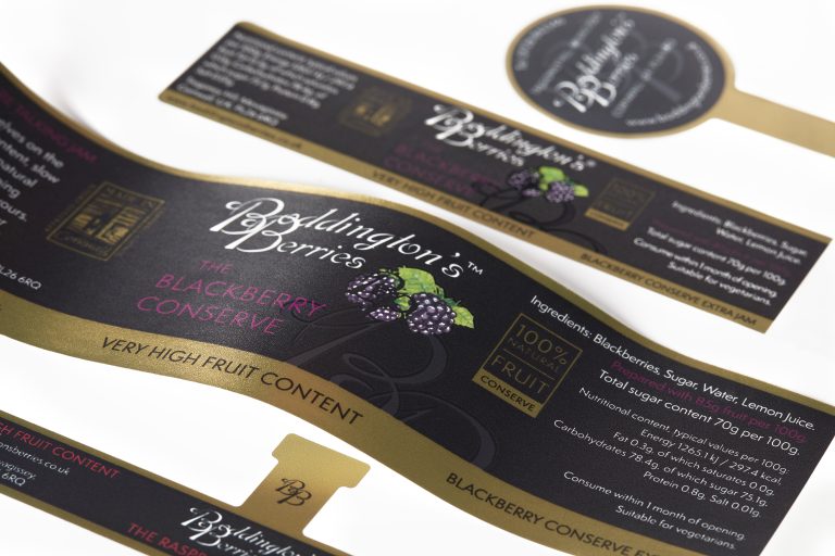 Four part label set for preserves