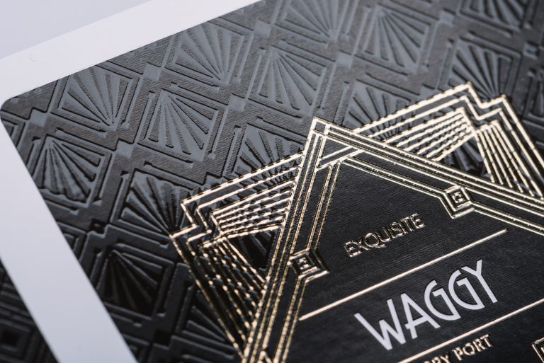 Spirits label with emboss and gold foil