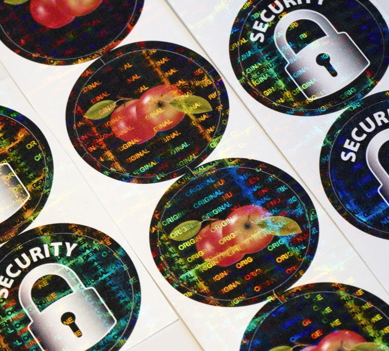 Labels with bespoke brand integrity security laminate