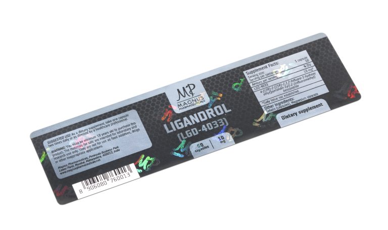Pharmaceutical label with security ink