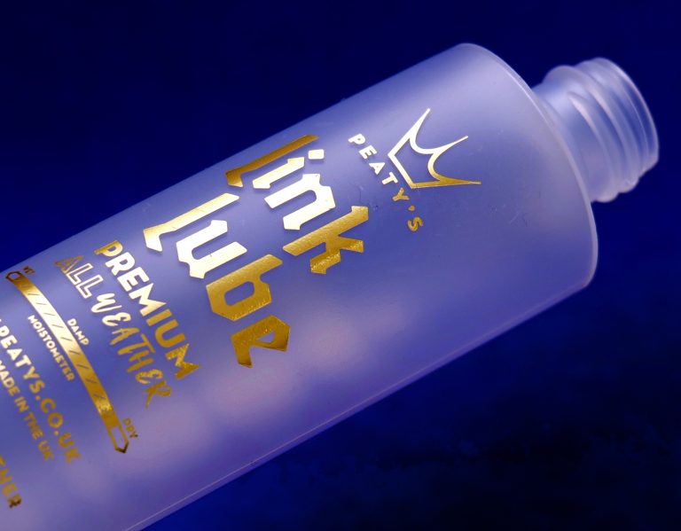 Clear on clear label with gold foiling