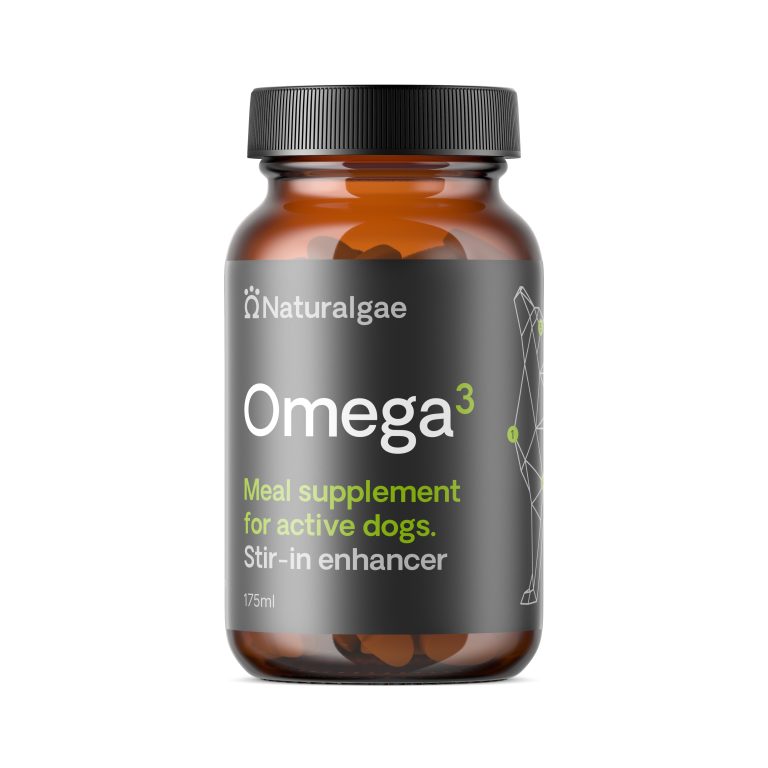 Pet supplement label with satin varnish