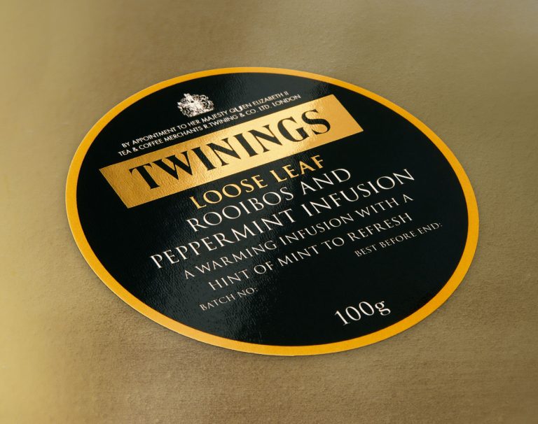 Twinings tea label